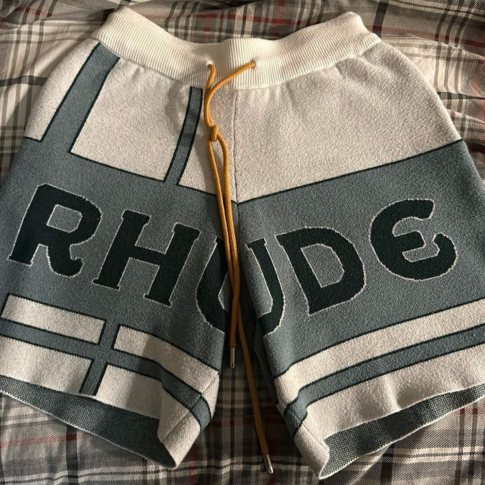 RHUDE COTTON KNIT SHORTS